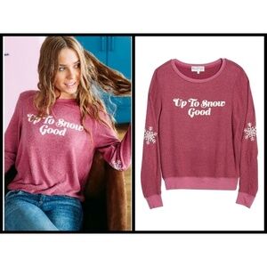 💕WILDFOX💕 Up to Snow Good Baggy Beach Jumper